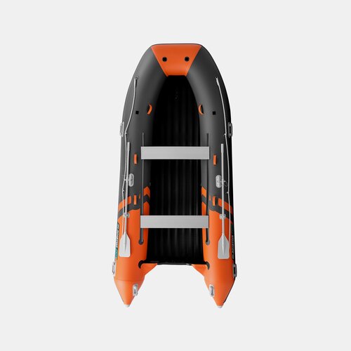 Надувная лодка GLADIATOR E420PRO оранжево-темносерый