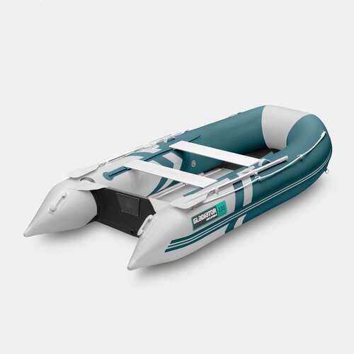 Надувная лодка GLADIATOR B330AL морской зеленый-белый