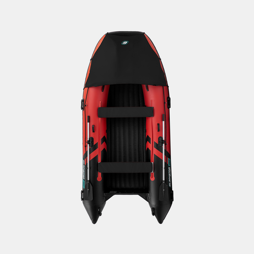 Надувная лодка GLADIATOR E420PRO красно-черный