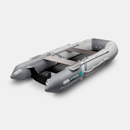 Надувная лодка GLADIATOR E420S светло/темно-серый