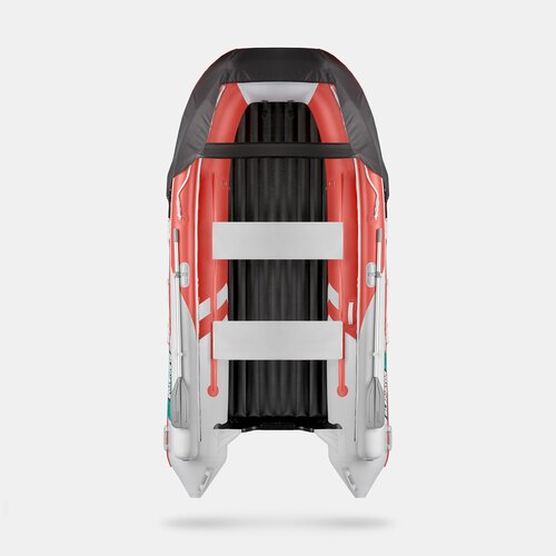 Надувная лодка GLADIATOR E380X красно-белый