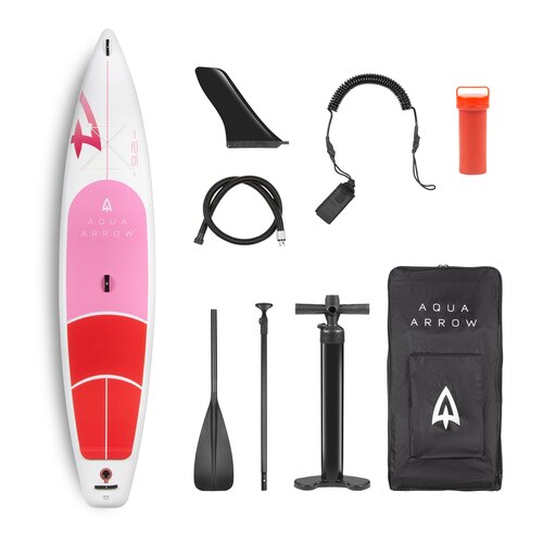 SUP доска надувная Aqua Arrow 12.6 Pink/Red