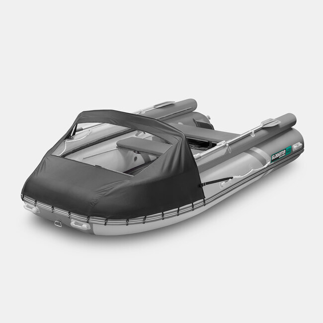 Надувная лодка GLADIATOR E450X зелено-оливковый